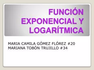 funci n exponencial y logar tmica