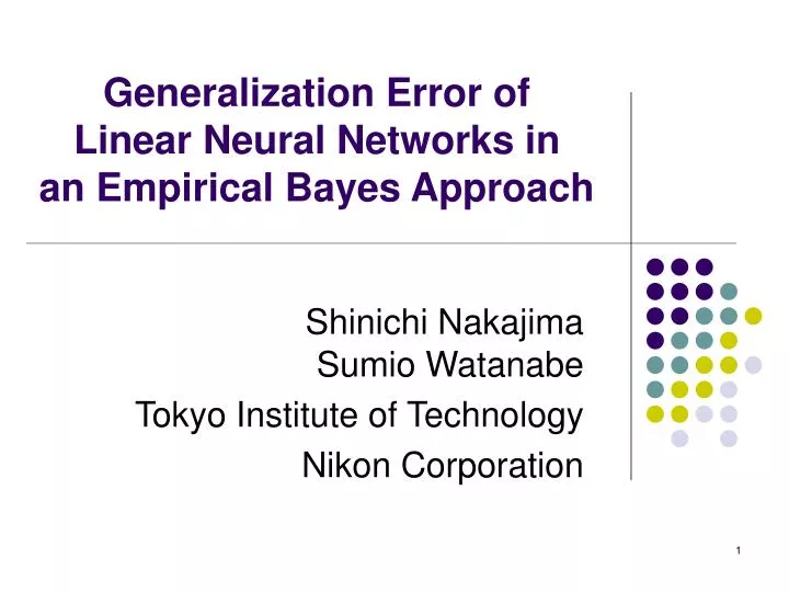 generalization error of linear neural networks in an empirical bayes approach
