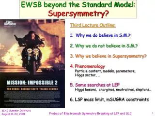 EWSB beyond the Standard Model: Supersymmetry?