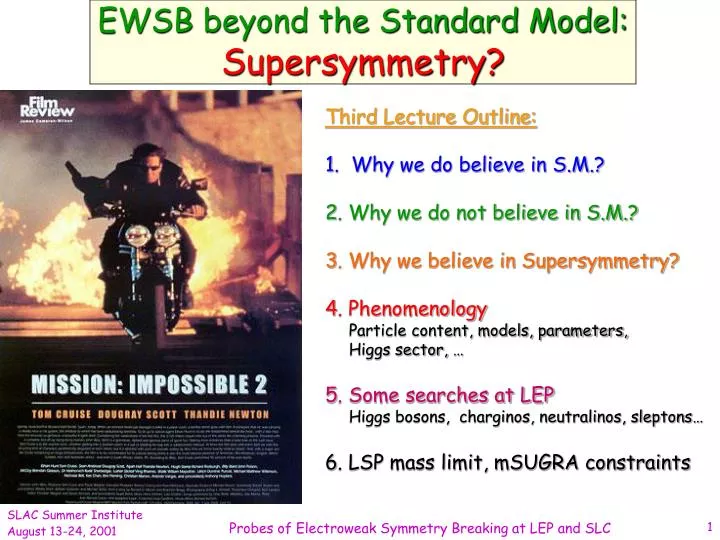 ewsb beyond the standard model supersymmetry