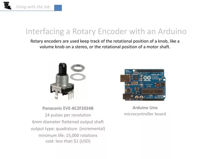 interfacing a rotary encoder with an arduino
