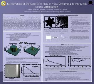 Effectiveness of the Correlator Field of View Weighting Technique in Source Attenuation