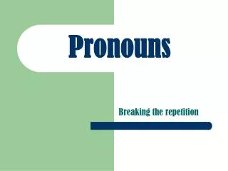 pronouns