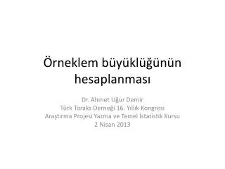 rneklem b y kl n n hesaplanmas
