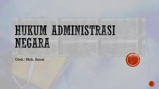 hukum administrasi negara