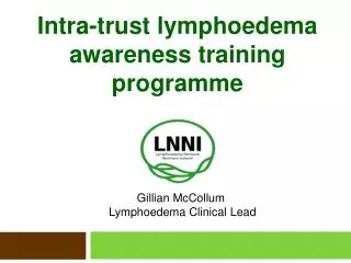 Intra-trust lymphoedema awareness training programme