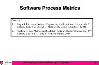 Software Process Metrics