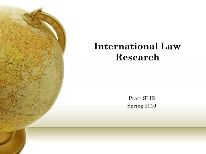 international law research