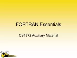 FORTRAN Essentials