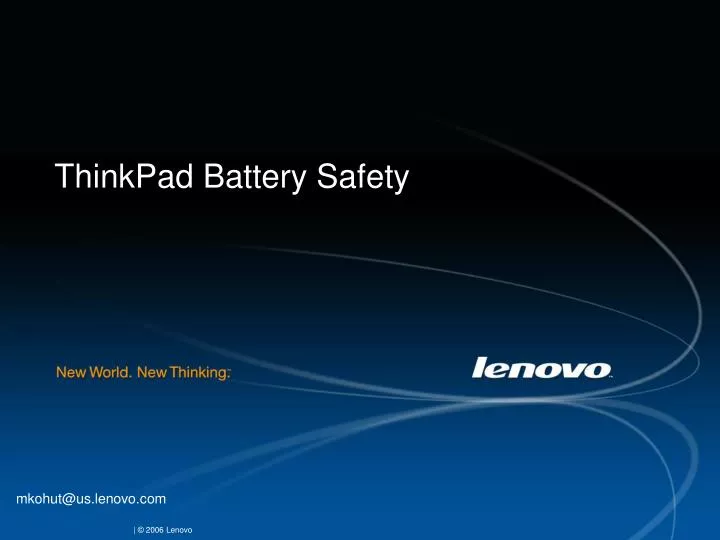 thinkpad battery safety