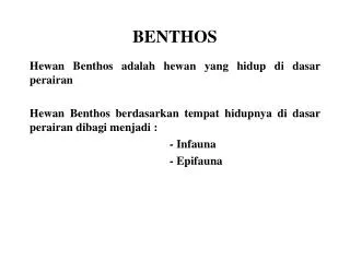 benthos