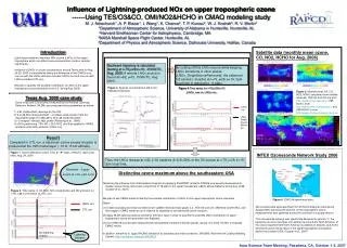 Influence of Lightning-produced NOx on upper tropospheric ozone