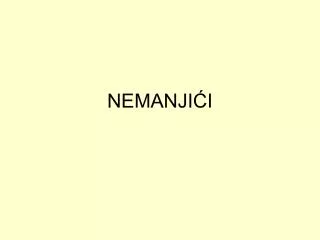 nemanji i
