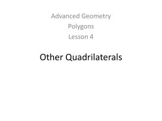 Other Quadrilaterals