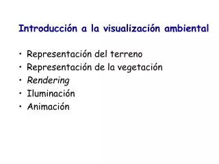 introducci n a la visualizaci n ambiental