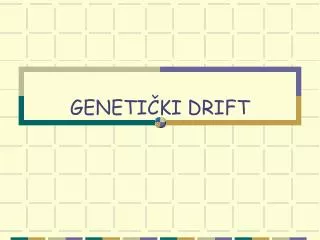 geneti ki drift