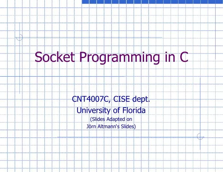 socket programming in c