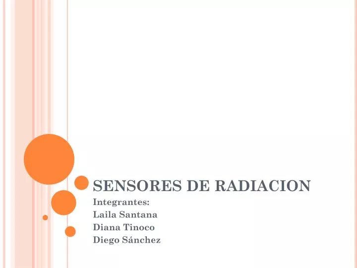 sensores de radiacion