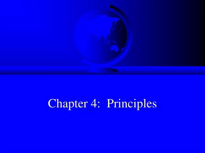 chapter 4 principles