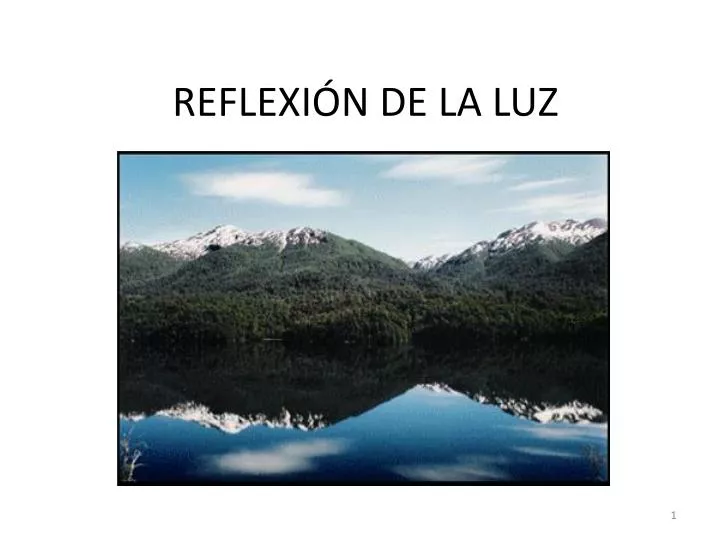 reflexi n de la luz