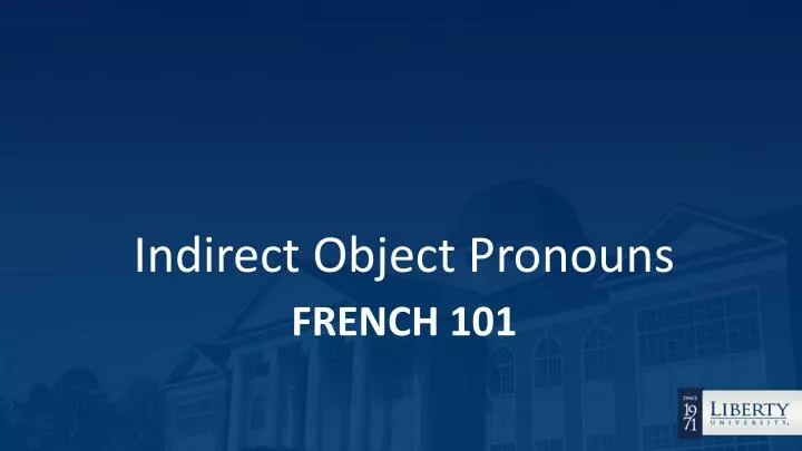 french 101