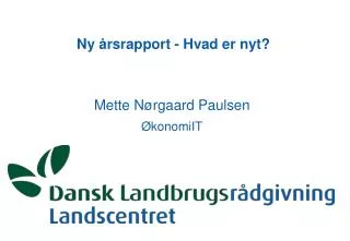 ny rsrapport hvad er nyt