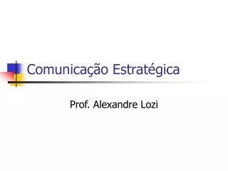 comunica o estrat gica
