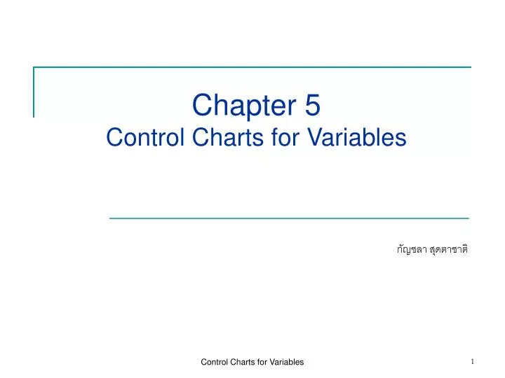 chapter 5 control charts for variables