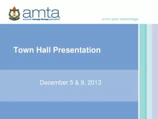 Town Hall Presentation