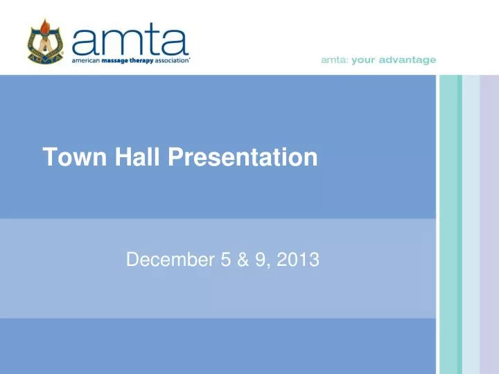 town hall presentation