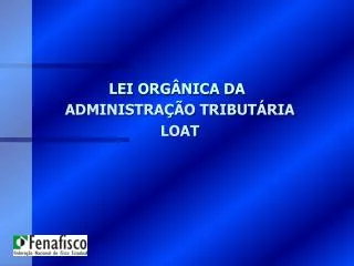 lei org nica da