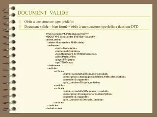 document valide
