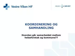 koordinering og samhandling