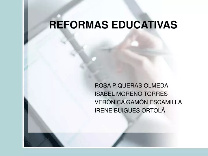 reformas educativas