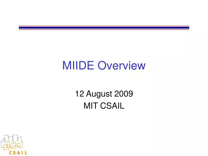 miide overview