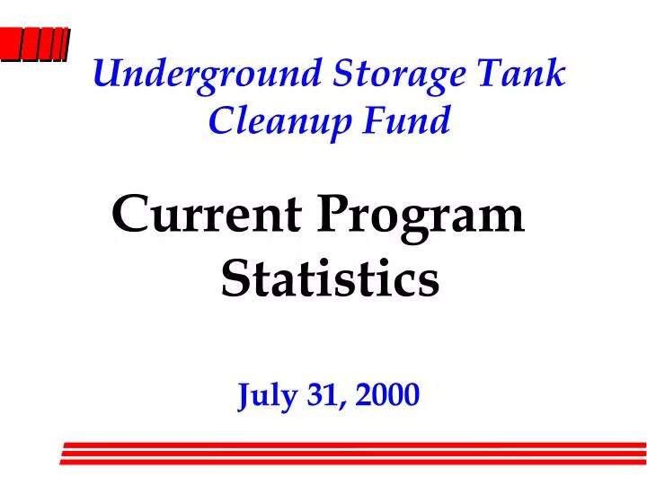 underground storage tank cleanup fund