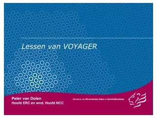 lessen van voyager