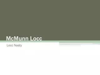 mcmunn locc