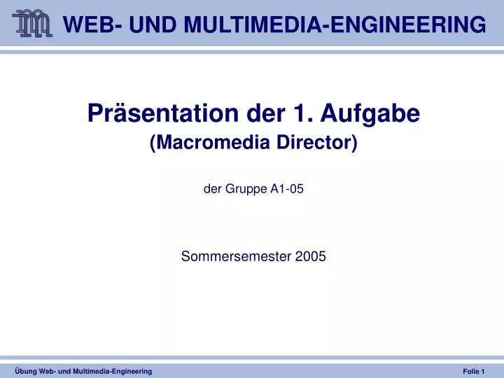 web und multimedia engineering