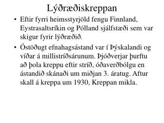 l r iskreppan