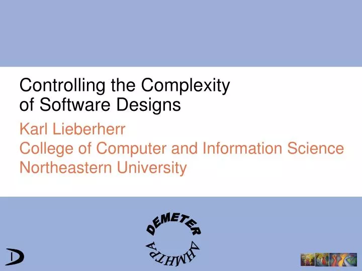 karl lieberherr college of computer and information science northeastern university