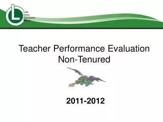 Teacher Performance Evaluation Non-Tenured