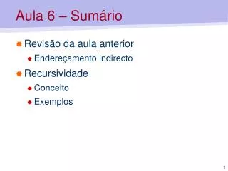 aula 6 sum rio