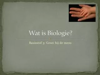 wat is biologie