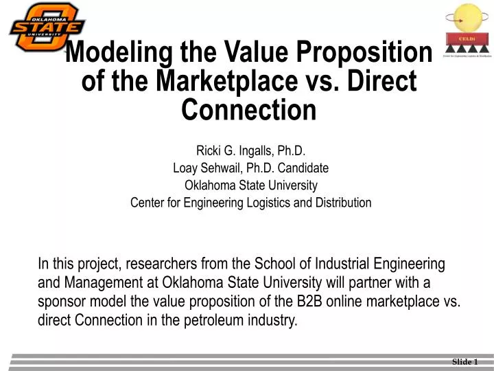 modeling the value proposition of the marketplace vs direct connection