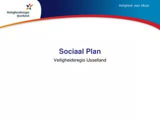 sociaal plan