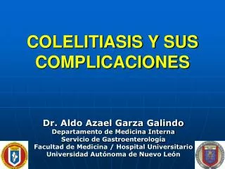 colelitiasis y sus complicaciones