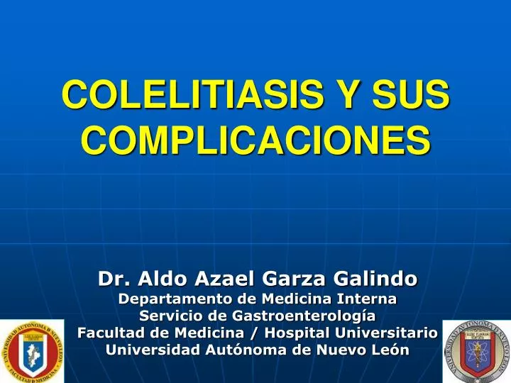 colelitiasis y sus complicaciones