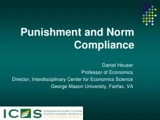 Punishment and Norm Compliance