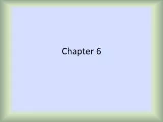 Chapter 6